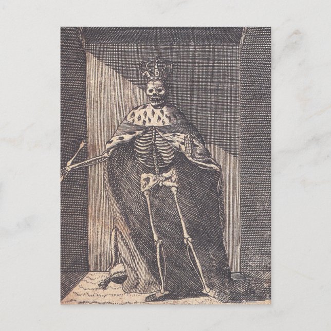 Postal El "Rey del Skeleton" alrededor de 1792 (Anverso)