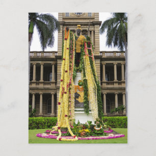 Postal El Rey Kamehameha el Grande