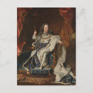 Postal El rey Luis XV como niño de Hyacinthe Rigaud