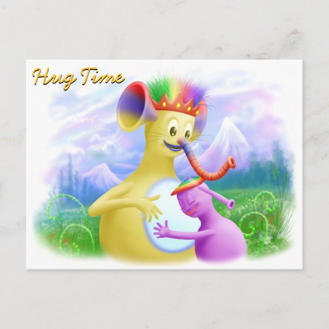 Postal El Rey Monty Obteniendo Un Abrazo (Anverso)