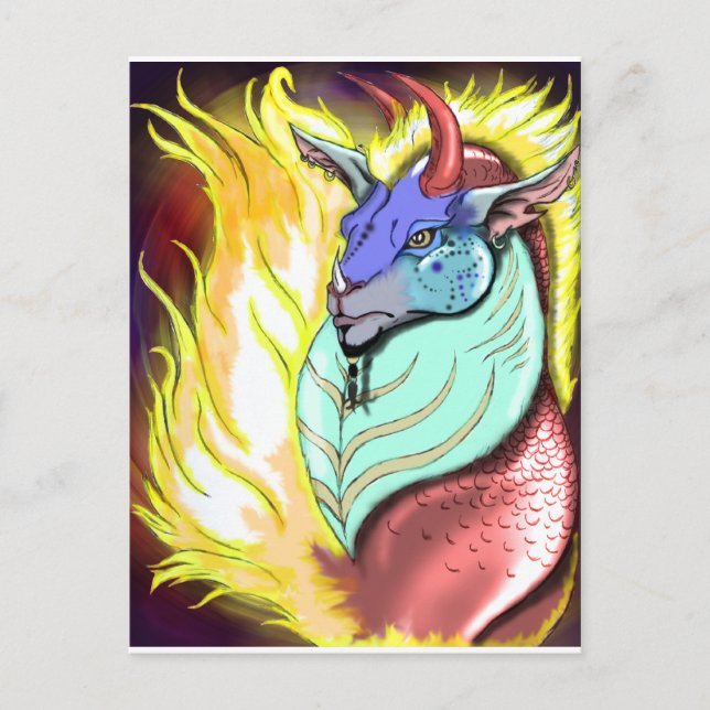 Postal El Rey Ram (Anverso)