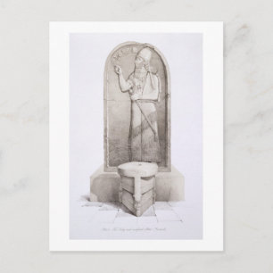 Postal El rey y el alquitrán sagrado, Nimrud, plato 4 par