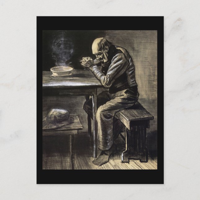 Postal El rezo (Anverso)