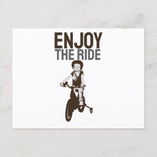 Postal El Rider Design Disfruta Del Paseo