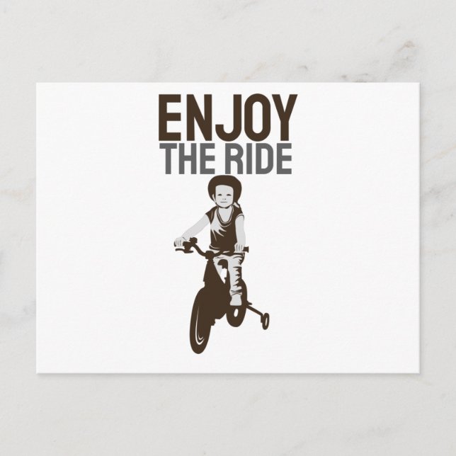 Postal El Rider Design Disfruta Del Paseo (Anverso)