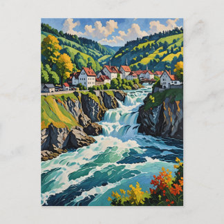 Postal El Rin cae en Schaffhausen