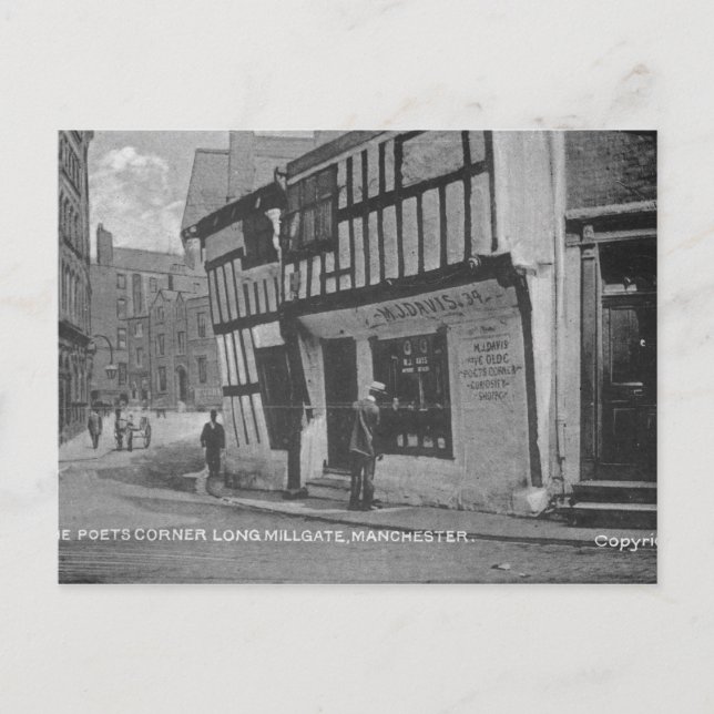 Postal El rincón del poeta (Anverso)