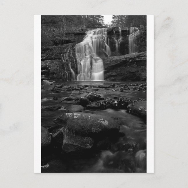 Postal El río calvo cae bw.jpg (Anverso)