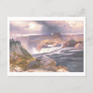 Postal El río de las serpientes Great Falls Vintage Prang