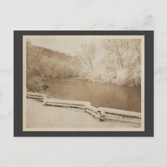 Postal El río Hurón (Anverso)