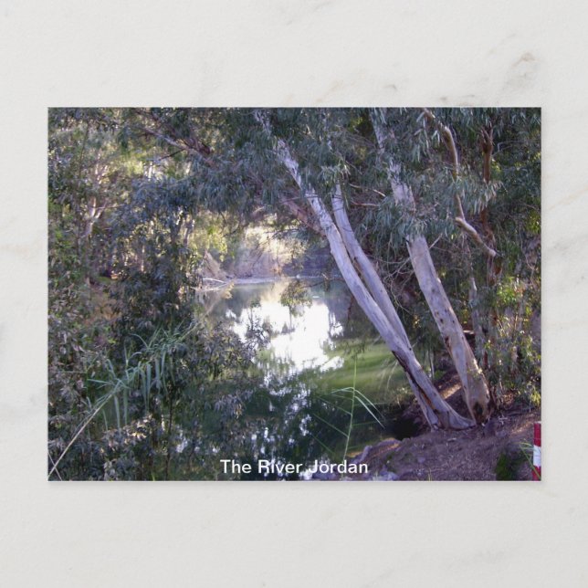 Postal El río Jordán (Anverso)