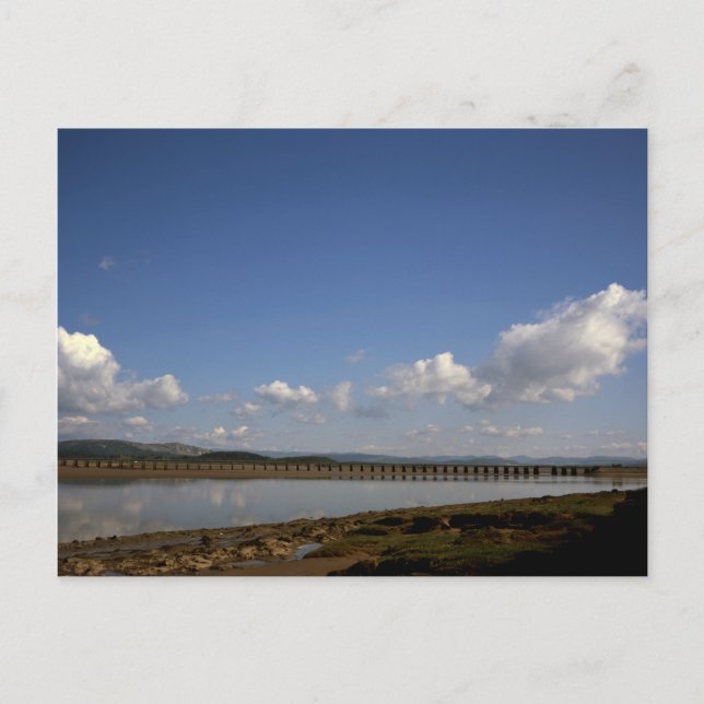 Postal El río Kent en Arnside Cumbria Inglaterra (Anverso)