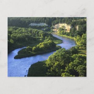 Postal El río Niobrara cerca de Valentine Nebraska