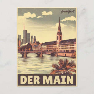 Postal El río principal en alemania - der main frankfurt