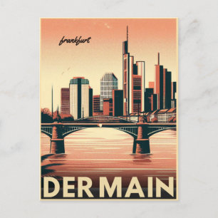Postal El río principal en alemania - der main frankfurt