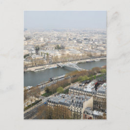 Postal El río Sena en París, Francia