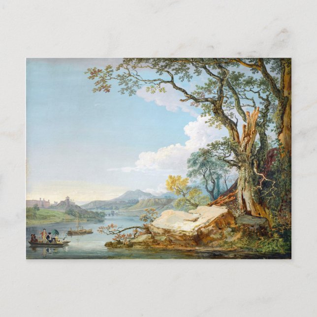 Postal El río Severn en Shrewsbury, Shropshire (Anverso)