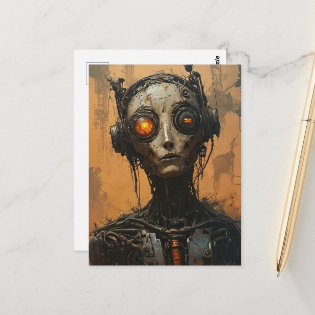 Postal El Robot (Anverso/Reverso In Situ)