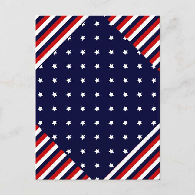 Postal El rojo, el blanco y el azul (Anverso)