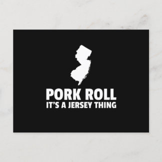 Postal El rollo de cerdo es un diseño de New Jersey Thing