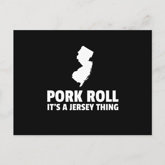 Postal El rollo de cerdo es un diseño de New Jersey Thing (Anverso)
