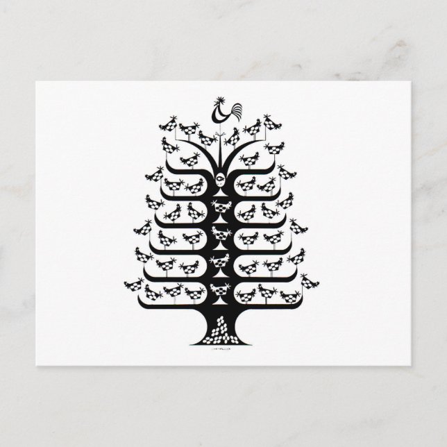 Postal El Rooster Gobierna las raíces (Anverso)