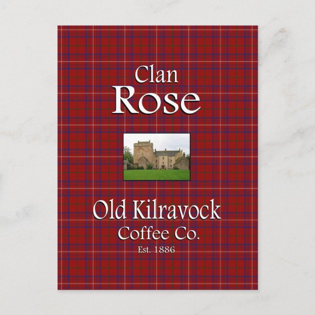Postal El Rosa Clan Old Kilravock Coffee Co. (Anverso)