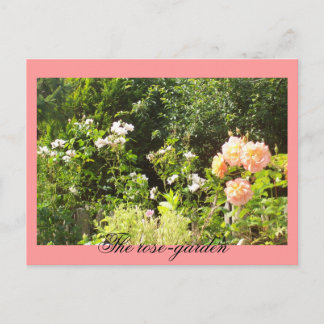 Postal El rosa-jardín