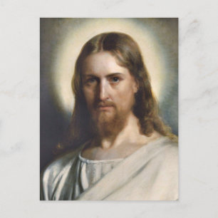 Postal El rostro de Jesús por Carl Bloch