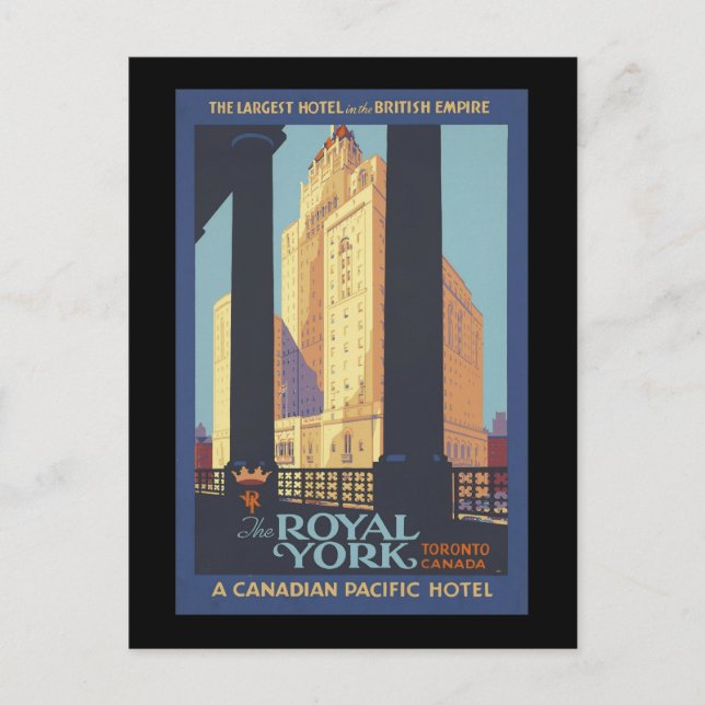 Postal El Royal York Toronto Canada (Anverso)
