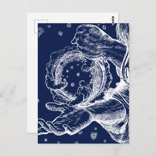 Postal El rubaiyat de la creación de Omar Khayyam (Anverso / Reverso)