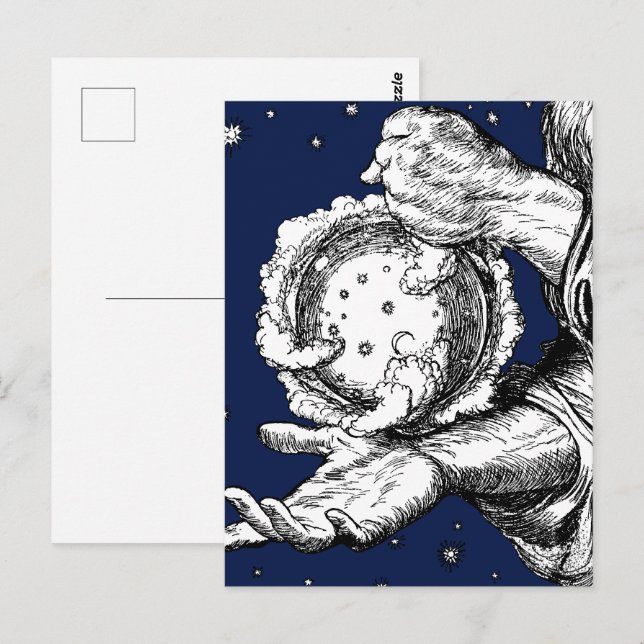 Postal El rubaiyat de la creación de Omar Khayyam (Anverso / Reverso)