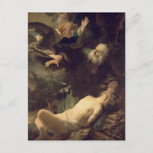Postal El sacrificio de Abraham, 1635