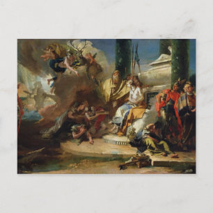 Postal El sacrificio de la fígenia