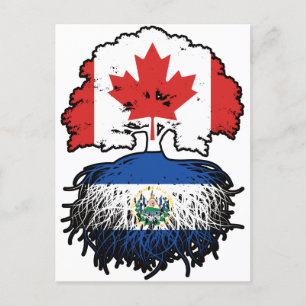 Postal El Salvador Raíces de árbol canadiense salvadoreño
