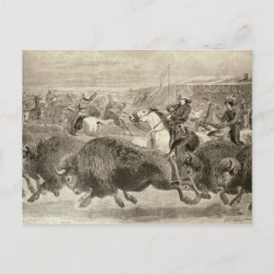 Postal El 'salvaje Occidente' en el Gran Norteamericano