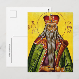 Postal El Santo Profeta Samuel Icono Cristiano Ortodoxo