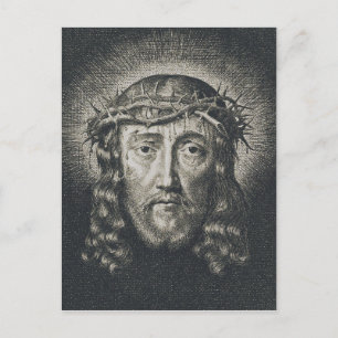 Postal El Santo Rostro coronado de espinas