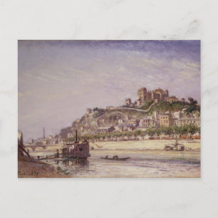 Postal El Saone en Lyon, 1875