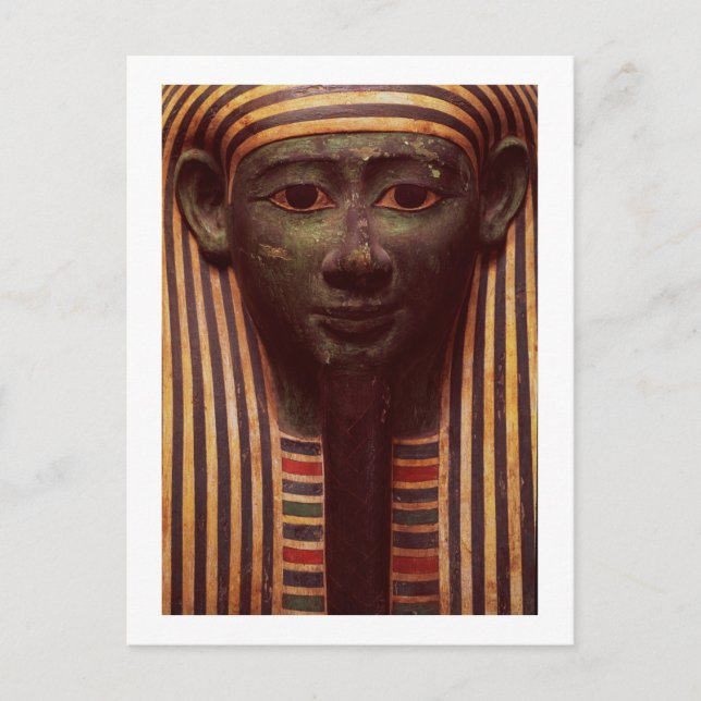 Postal El sarcófago de Psametik (664-610BC) detalle de (Anverso)