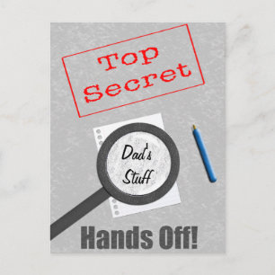 Postal El secreto más alto de las cosas de papá