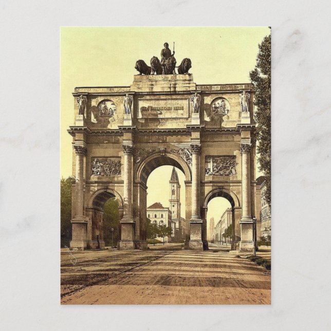 Postal El Seigesthor (es decir, Siegestor) (Arco de Triun (Anverso)