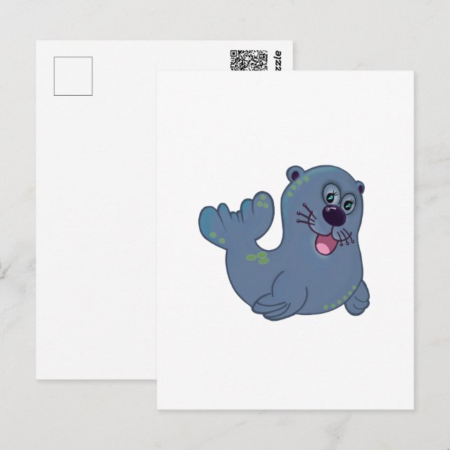 Postal El Sello De Tela En El Carácter Del Logo De La Mas (Anverso / Reverso)