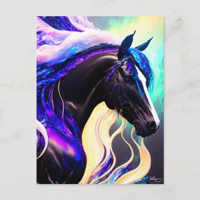 Postal El Semental Púrpura (Anverso)