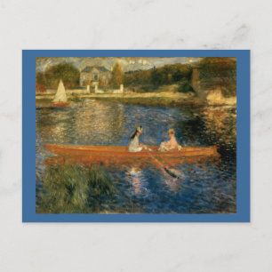 Postal El Sena de Renoir en Asnières (La esquila) aproxim