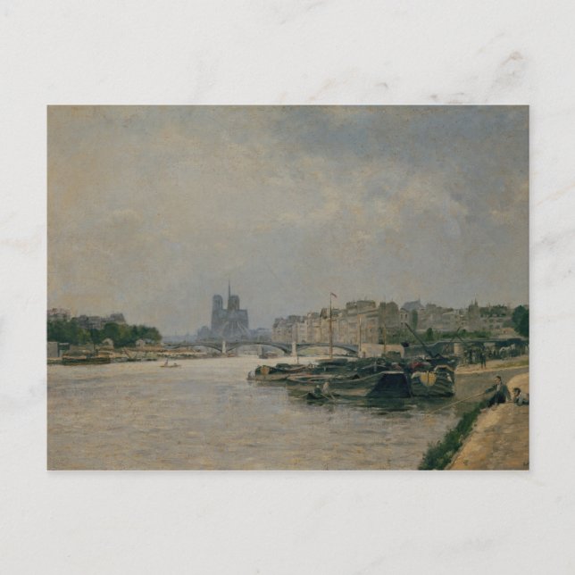 Postal El Sena del Quai de la Rapee (Anverso)