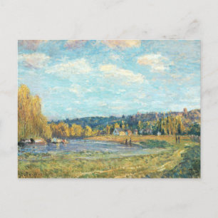 Postal El Sena en Saint-Cloud Alfred Sisley