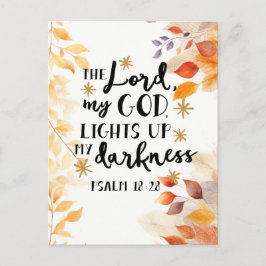 Postal El Señor ilumina mi oscuridad
