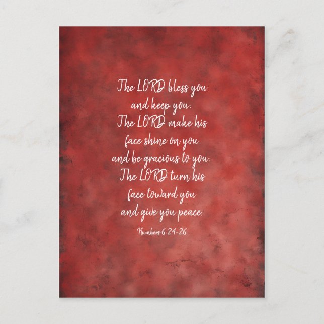 Postal El Señor te bendice y te mantiene estudiando la Bi (Anverso)