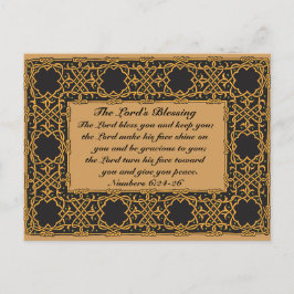 Postal El Señor Te Bendiga, Números 6:24, Diseño Celta